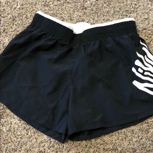 black and white nike shorts